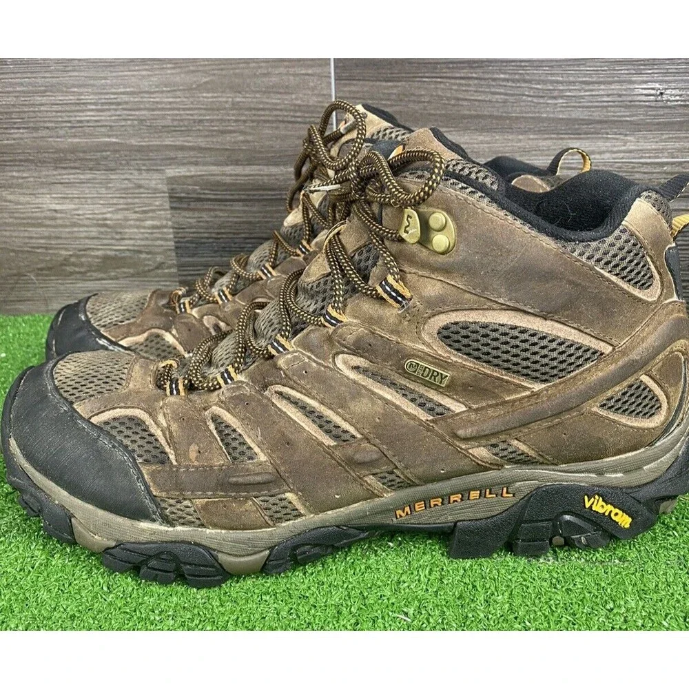 Merrell Men Earth MOAB  Waterproof‎ Hiking Boots Suede,Leather-And-Mesh Size 14